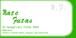 mate futas business card