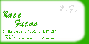 mate futas business card